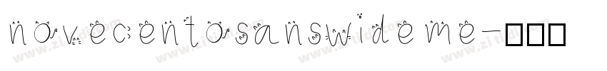novecentosanswide me字体转换